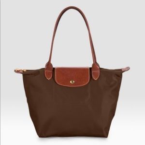 Longchamp Le Pliage Small Shoulder Bag in Brown
